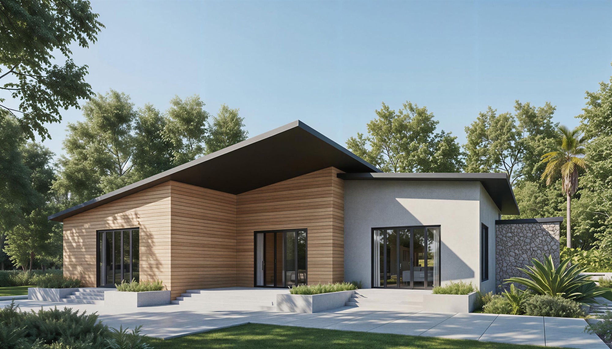 COPPER contemporary house by Arcus Dein with architectural clarity