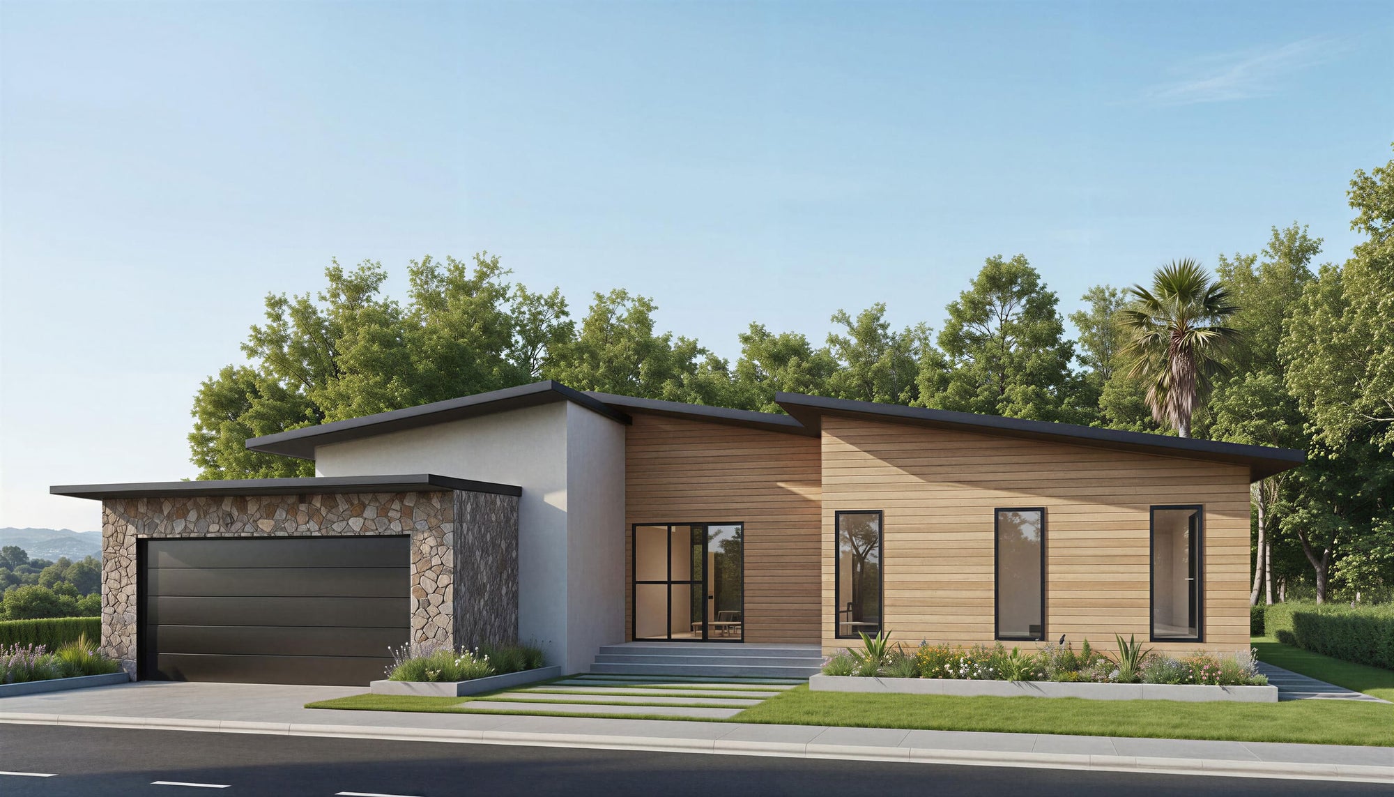 COPPER modern house plan with efficient scale and clean lines