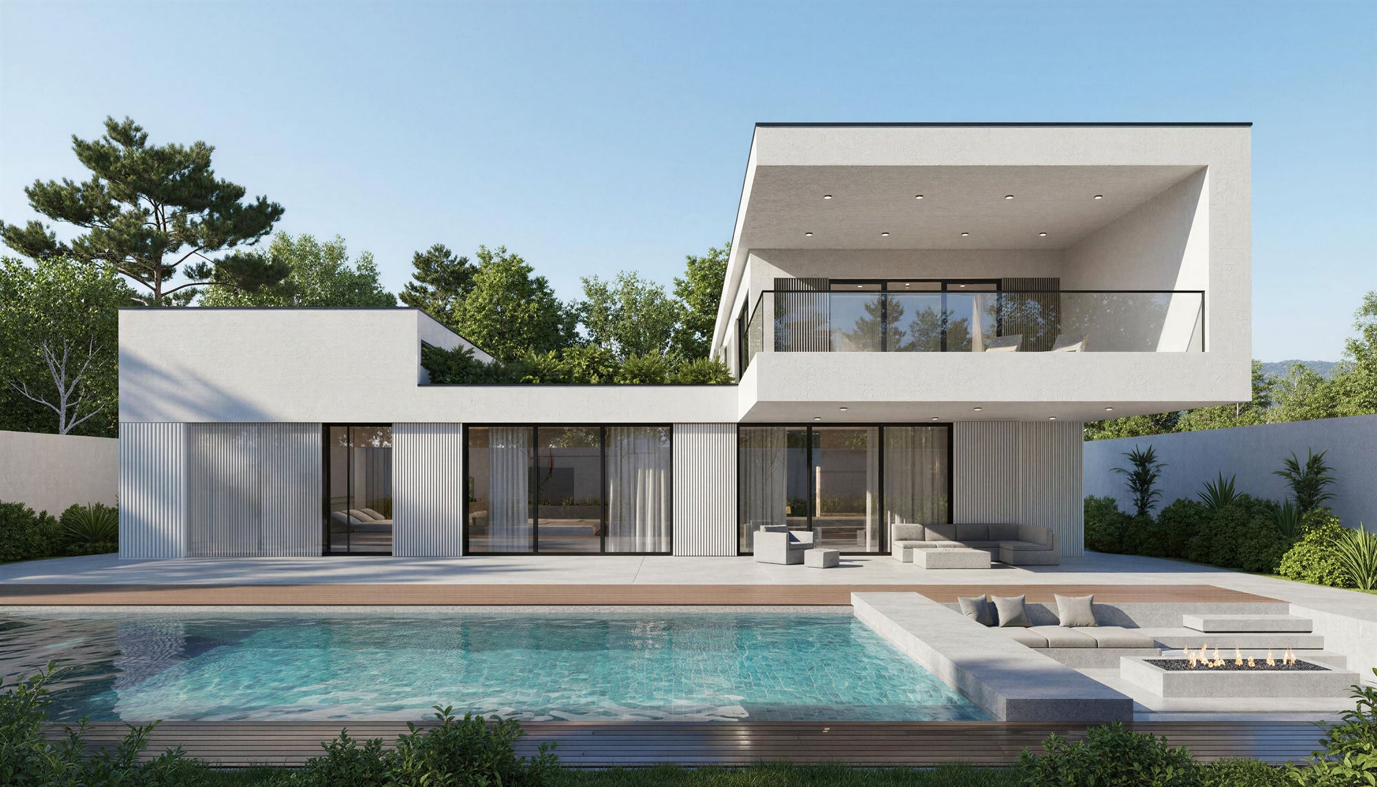 CASA LEVITA modern house plan with timeless architecture - 4,112 square feet